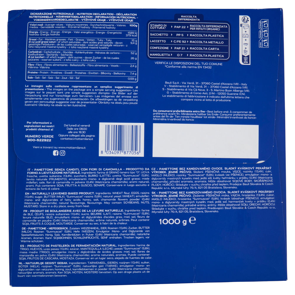 PANETTONE S/CANDITI MOTTA KG1 - 7