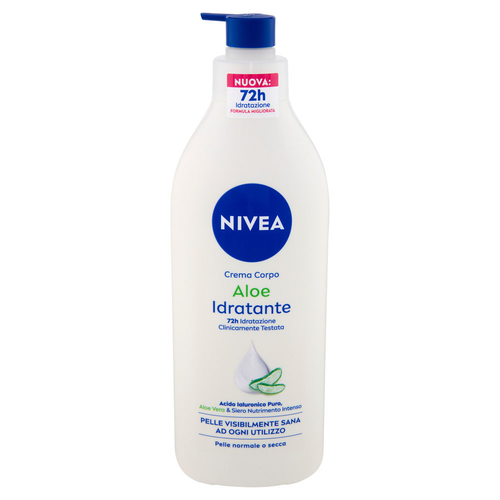 CREMA CORPO NIVEA BODY FLUIDA ALOE IDRATANTE CON PUMP ML 500 - 1