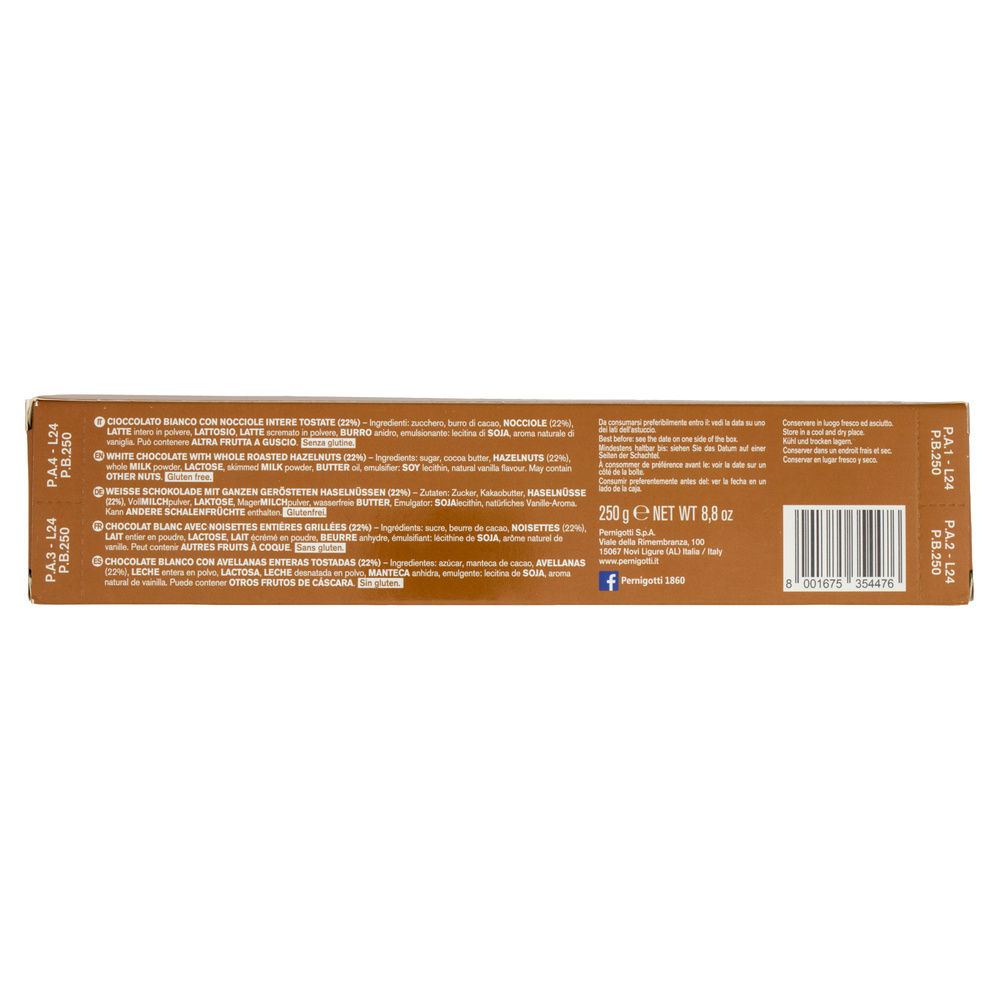 TORRONE NOCCIOLATO CIOCCOLATO PEPITAS BIANCO PERNIGOTTI G 250 - 7