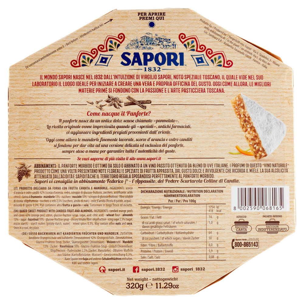 SAPORI PANFORTE MORBIDO 320 - 5