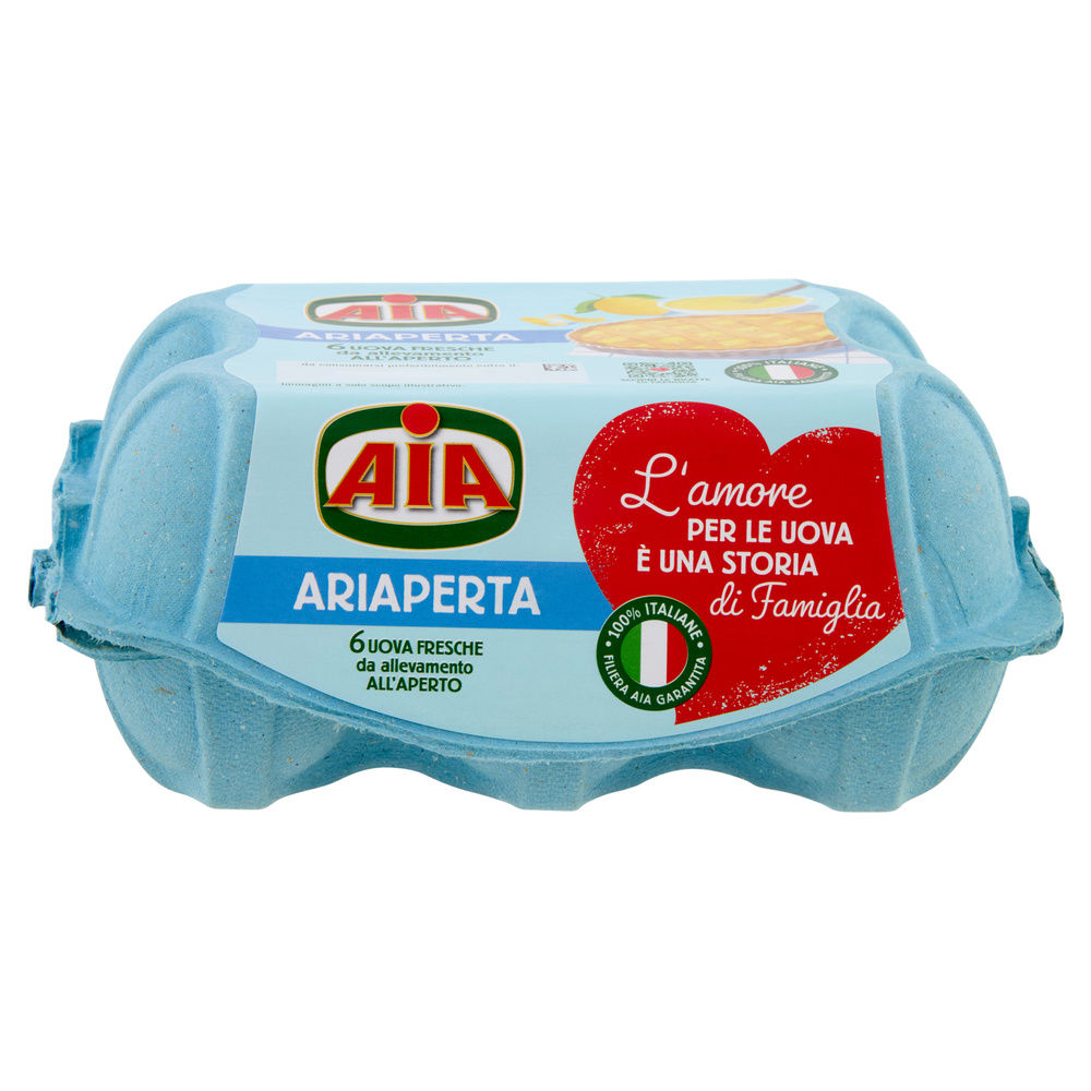 UOVA FRESCHE DA ALLEVAMENTO  ALL'APERTO AIA G 330 X 6 - 7