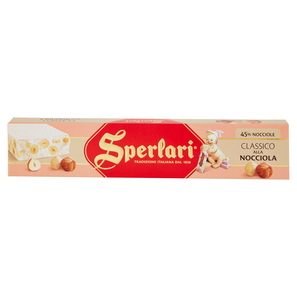 TORRONE SPERLARI STRISCIA ROSA NOCCIOLA SCATOLA G 250 - 7