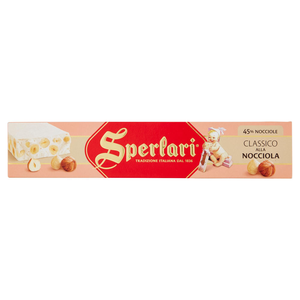 TORRONE SPERLARI STRISCIA ROSA NOCCIOLA SCATOLA G 250 - 6