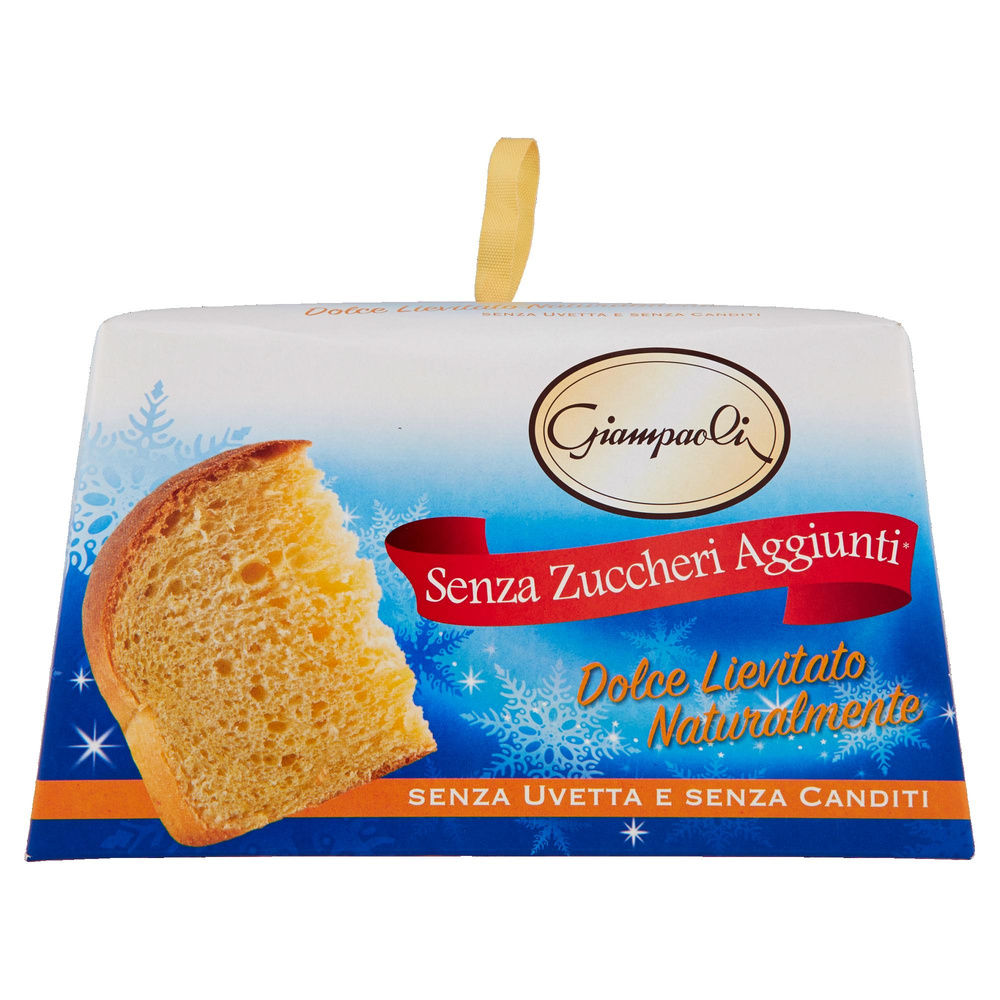 DOLCE LIEVITATO ZUCCHERO ZERO SENZA UVETTA E SENZA CANDITI GIAMPAOLI SC. GR.600 - 2