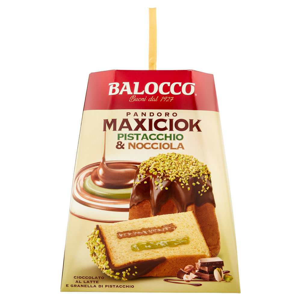 PANDORO MAXICIOK PISTACCHIO E NOCCIOLA BALOCCO SCATOLA G 800 - 6