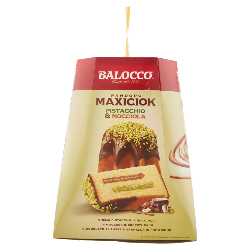 PANDORO MAXICIOK PISTACCHIO E NOCCIOLA BALOCCO SCATOLA G 800 - 7