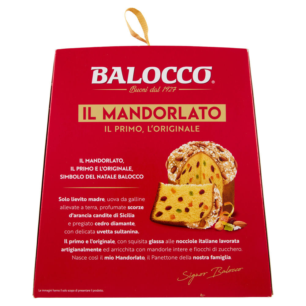 PANETTONE  MANDORLATO BALOCCO SCATOLA KG.1 - 2