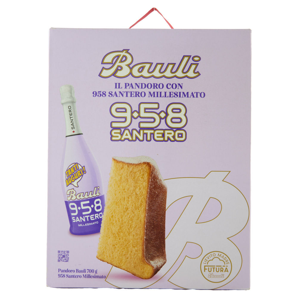 STRENNA PANDORO 700 GR BAULI + BOTT. SANTERO 958 MILLESIMATO 75 CL - 1