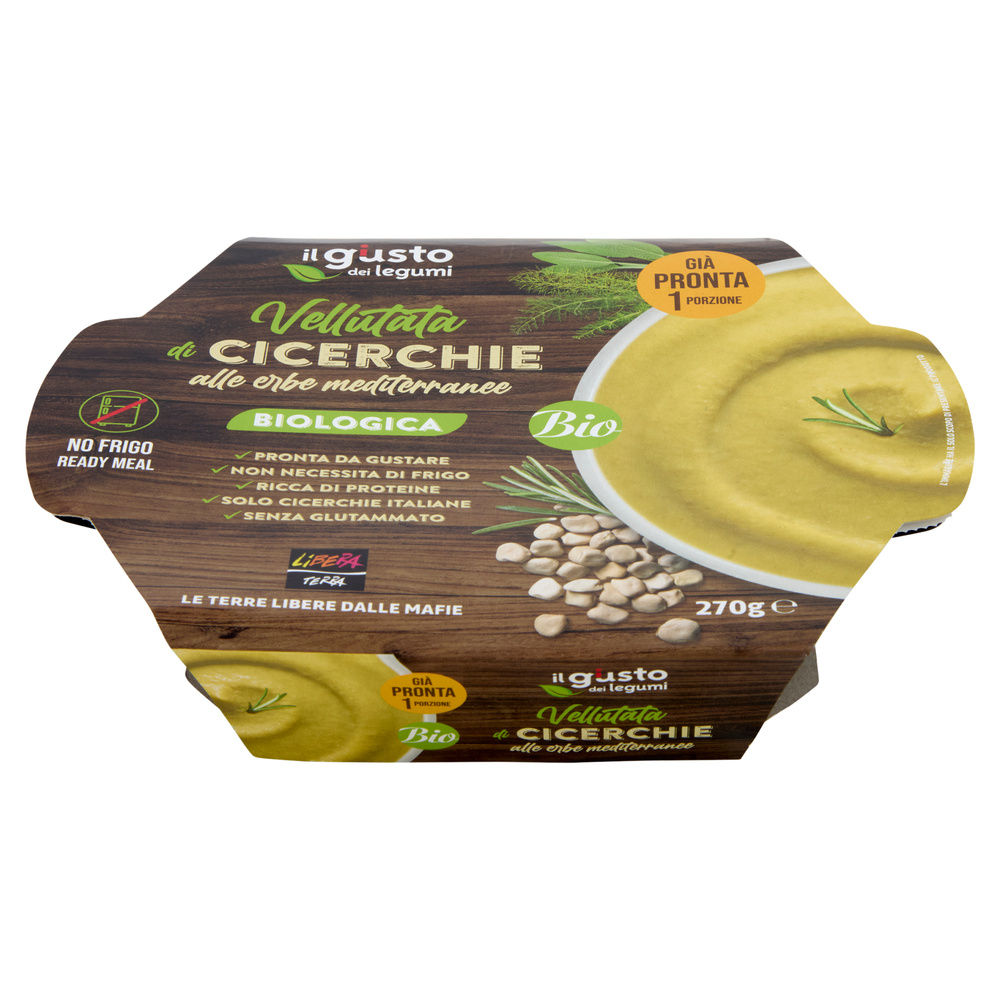 VELLUTATA DI CICERCHIE ALLE ERBE MEDITERRANEE BIOLOGICA LIBERA TERRA G270 - 1