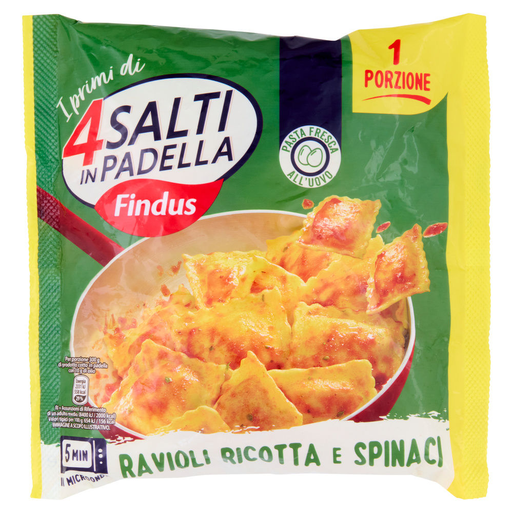 RAVIOLI RICOTTA E SPINACI 4 SALTI IN PADELLA G 300 - 0