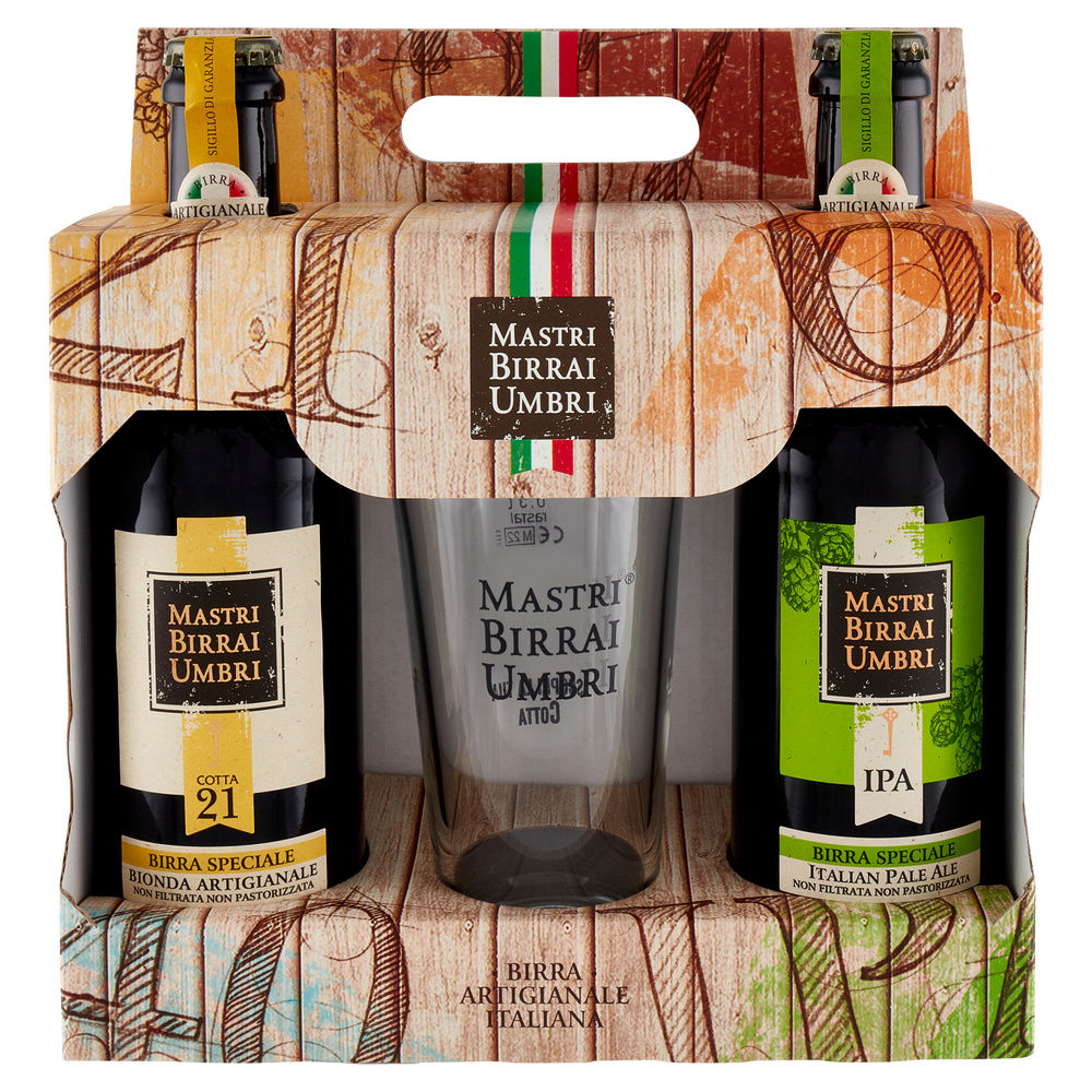 CONFEZIONE REG BIRRA MBU COTTA 21+BIRRA IPA ML500X2+BICCHIERE - 1