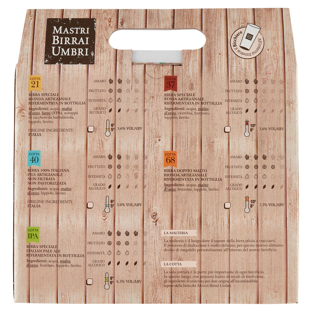 CONFEZIONE REG BIRRA MBU COTTA 21+BIRRA IPA ML500X2+BICCHIERE - 4