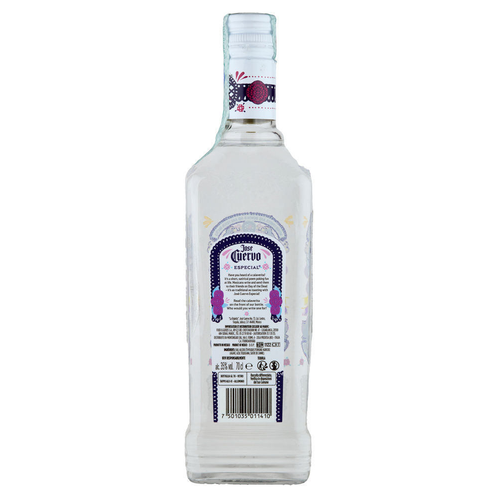 TEQUILA JOSE CUERVO SILVER 35 GRADI BOTTIGLIA ML 700 - 1