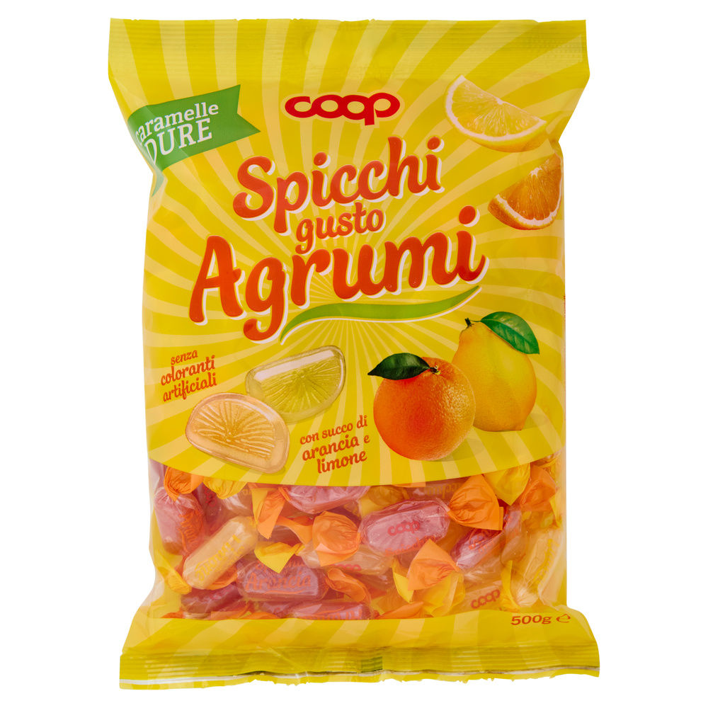 CARAMELLE DURE SPICCHI DI AGRUMI COOP BUSTA G 500 - 0