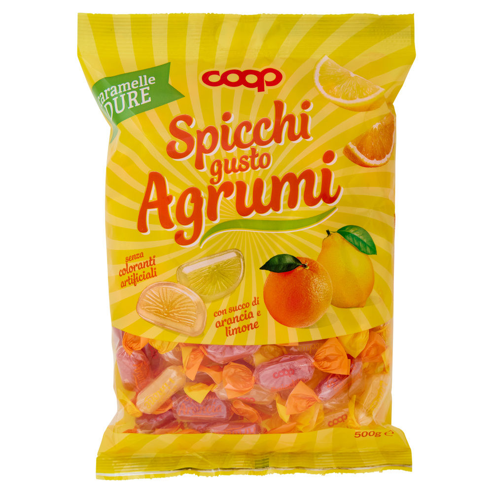 CARAMELLE DURE SPICCHI DI AGRUMI COOP BUSTA G 500 - 7