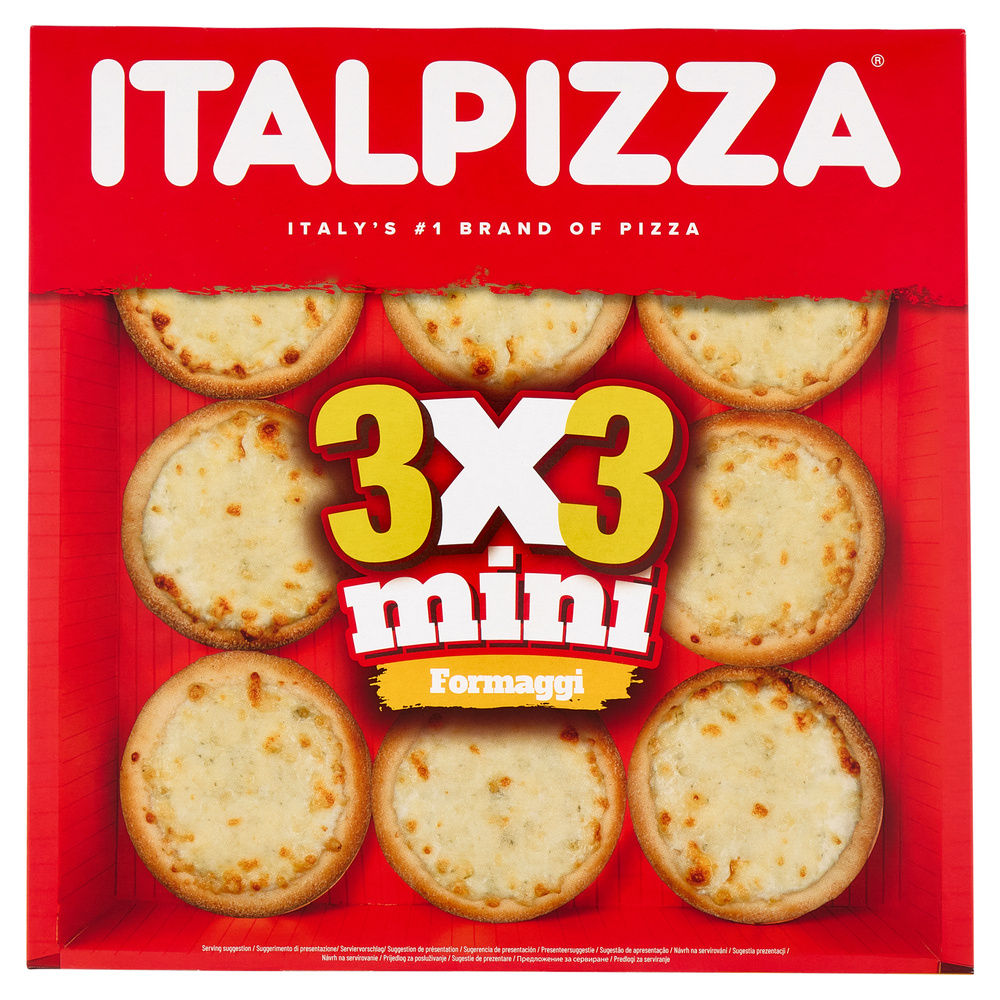 PIZZA FORMAGGI MINI 3X3 ITALPIZZA G 290 - 0