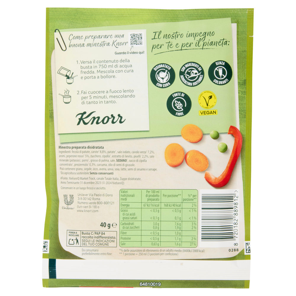 ZUPPA DI VERDURE KNORR G 40 - 3