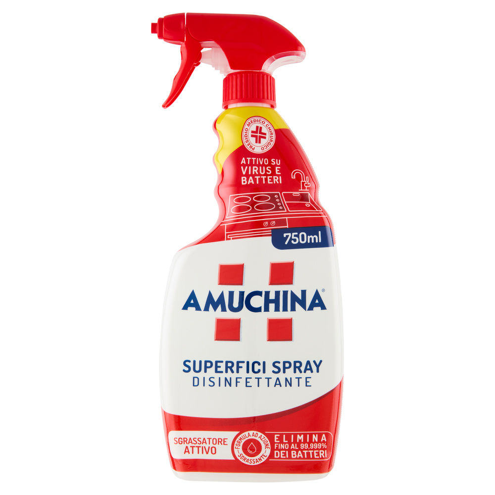 DETERGENTE PICCOLE SUPERFICI AMUCHINA DISINFETTANTE SPRAY PMC ML 750 - 0