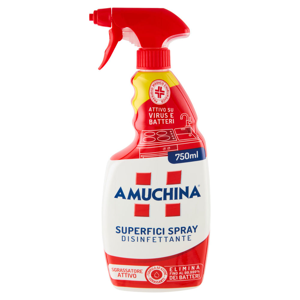 DETERGENTE PICCOLE SUPERFICI AMUCHINA DISINFETTANTE SPRAY PMC ML 750 - 1