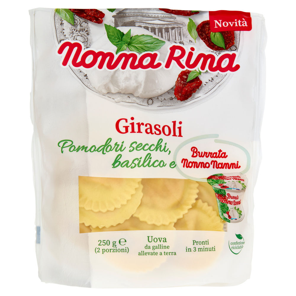 GIRASOLI BURRATA POMODORO BASILICO NONNA RINA G 250 - 0