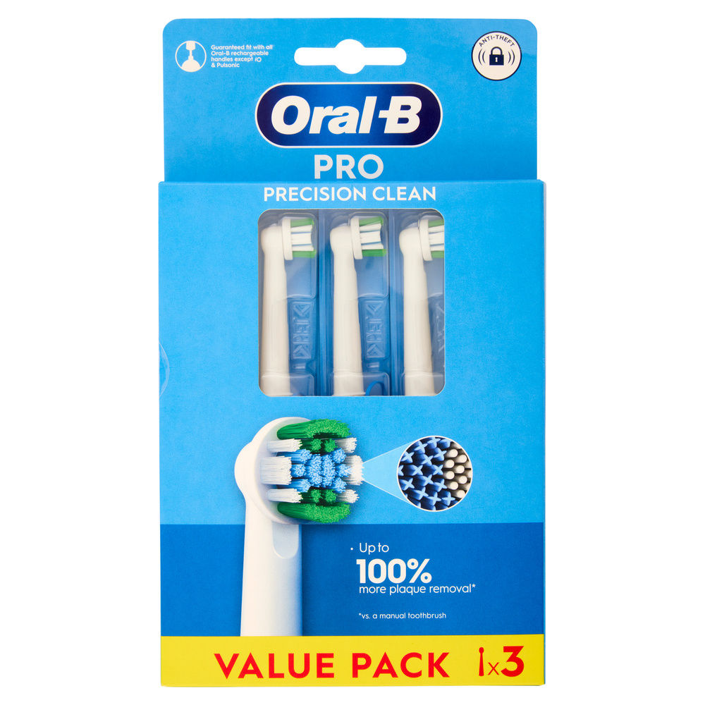 TESTINE DI RICAMBIO PER SPAZZOLINO ELETTRICO ORAL B PRECISION CLEAN PZ.3 - 0