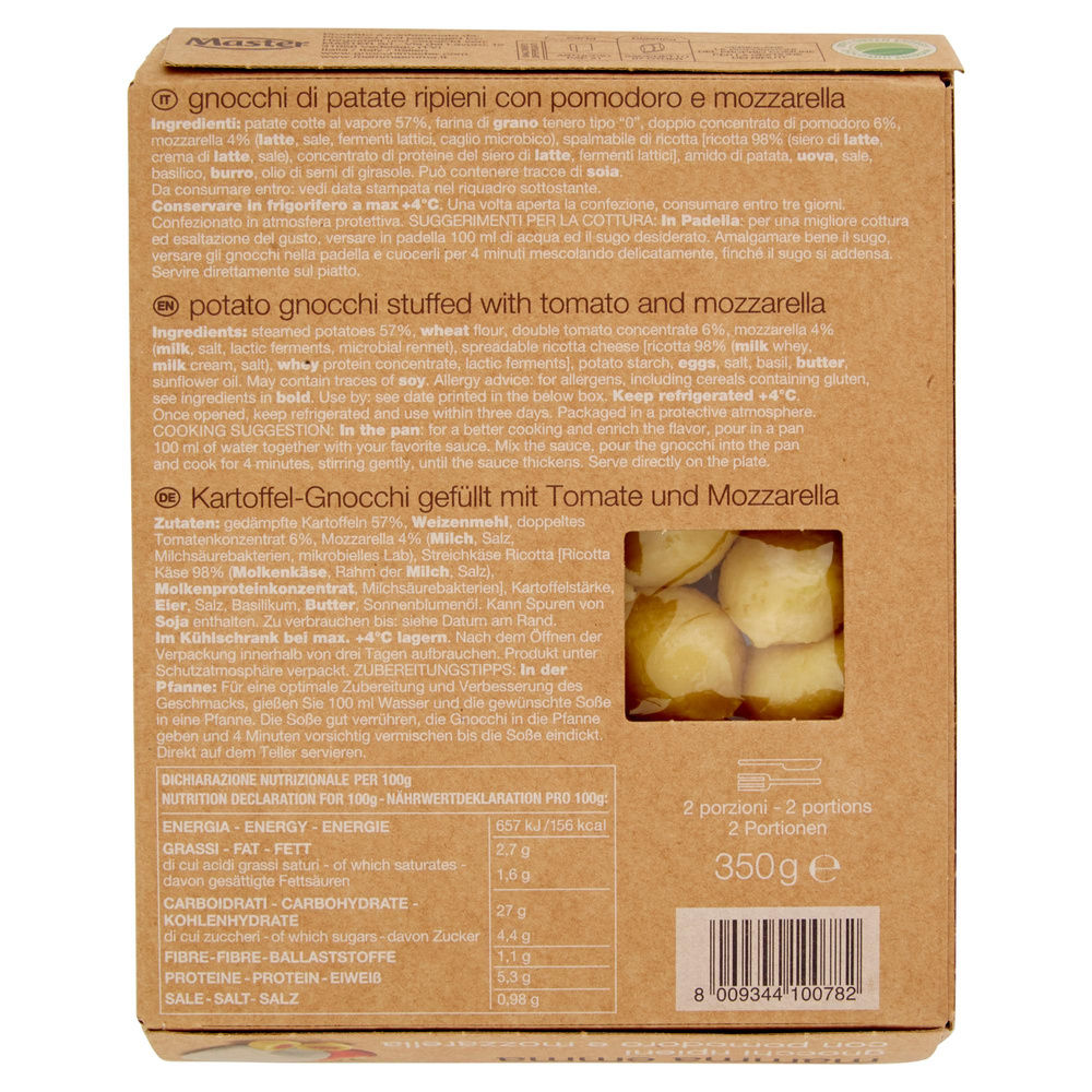 GNOCCHI DI PATATE RIPIENI CON POMODORO & MOZZARELLA MAMMA EMMA G 350 - 3