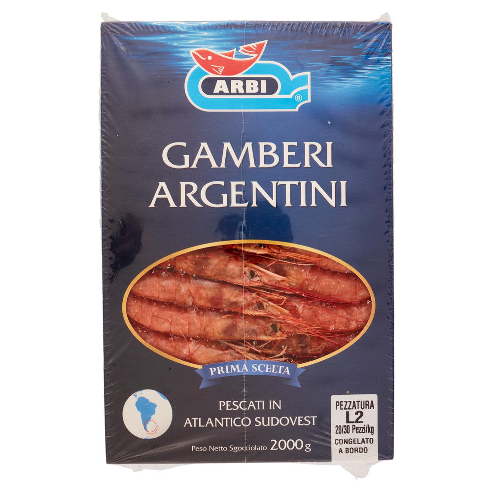 GAMBERI ARGENTINA INTERI 20/30 L2 ARBI SCATOLA GR 2000 - 3