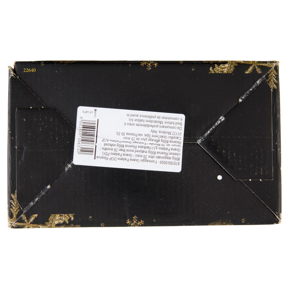 GRANA PADANO DOP RISERVA OLTRE 20 MESI AGRIFORM ORO DEL TEMPO BAULETTO G 800 - 5