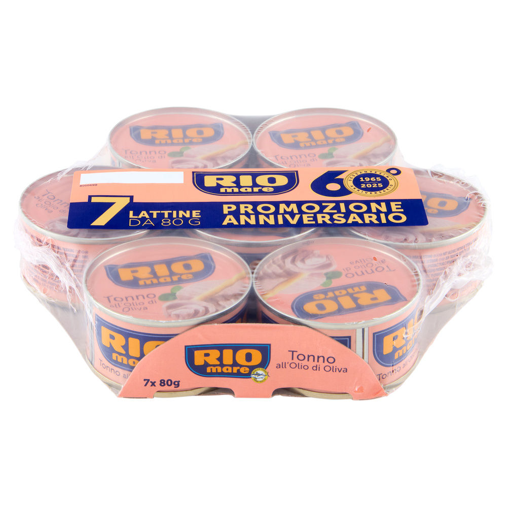 TONNO RIO MARE OLIO OLIVA MULTIPACK G 80X7 - 5
