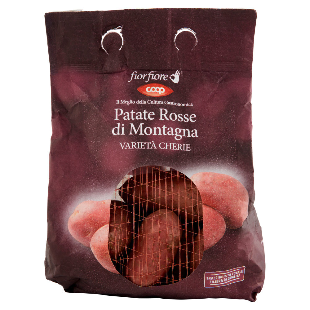 Patate rosse di montagna  fior fiore coop it 40-55 i^ sh kg 1,5