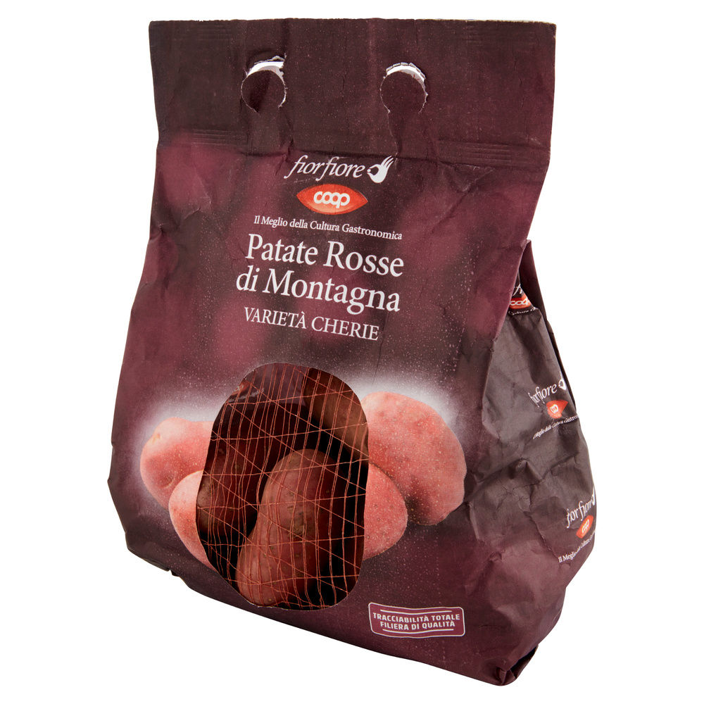 PATATE ROSSE DI MONTAGNA  FIOR FIORE COOP IT 40-55 I^ SH KG 1,5 - 8