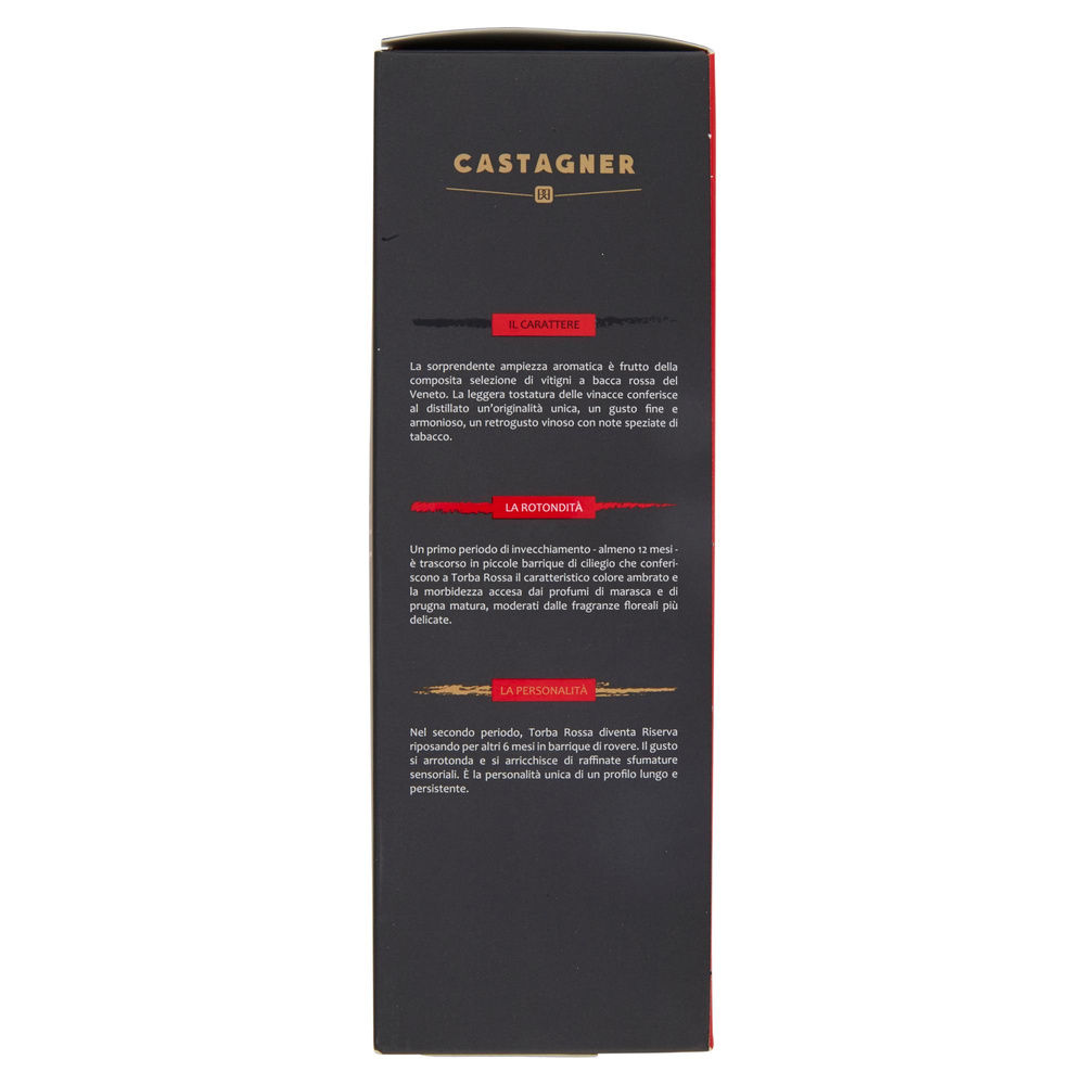 GRAPPA TORBAROSSA RISERVA 38 GRADI CASTAGNER BOTTIGLIA ML 500 - 5