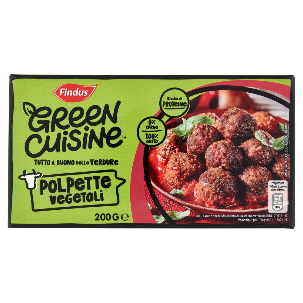 POLPETTE VEGETALI FINDUS GREEN CUISINE CARTONE G 200 - 0