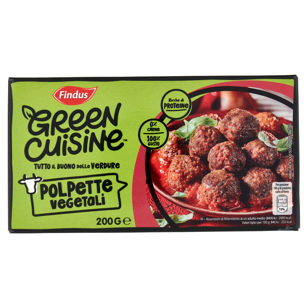 POLPETTE VEGETALI FINDUS GREEN CUISINE CARTONE G 200 - 2