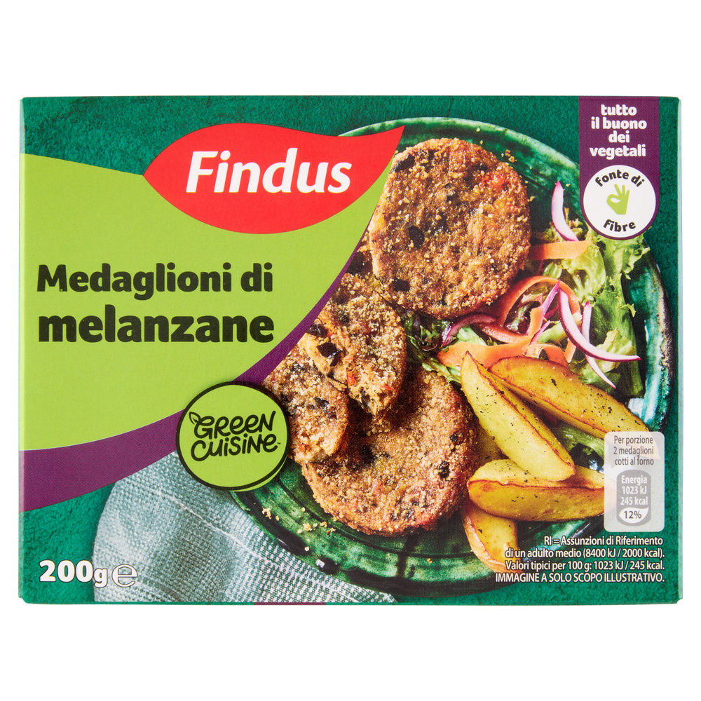 MEDAGLIONI DI MELANZANE GREEN CUISINE FINDUS G 200 - 0