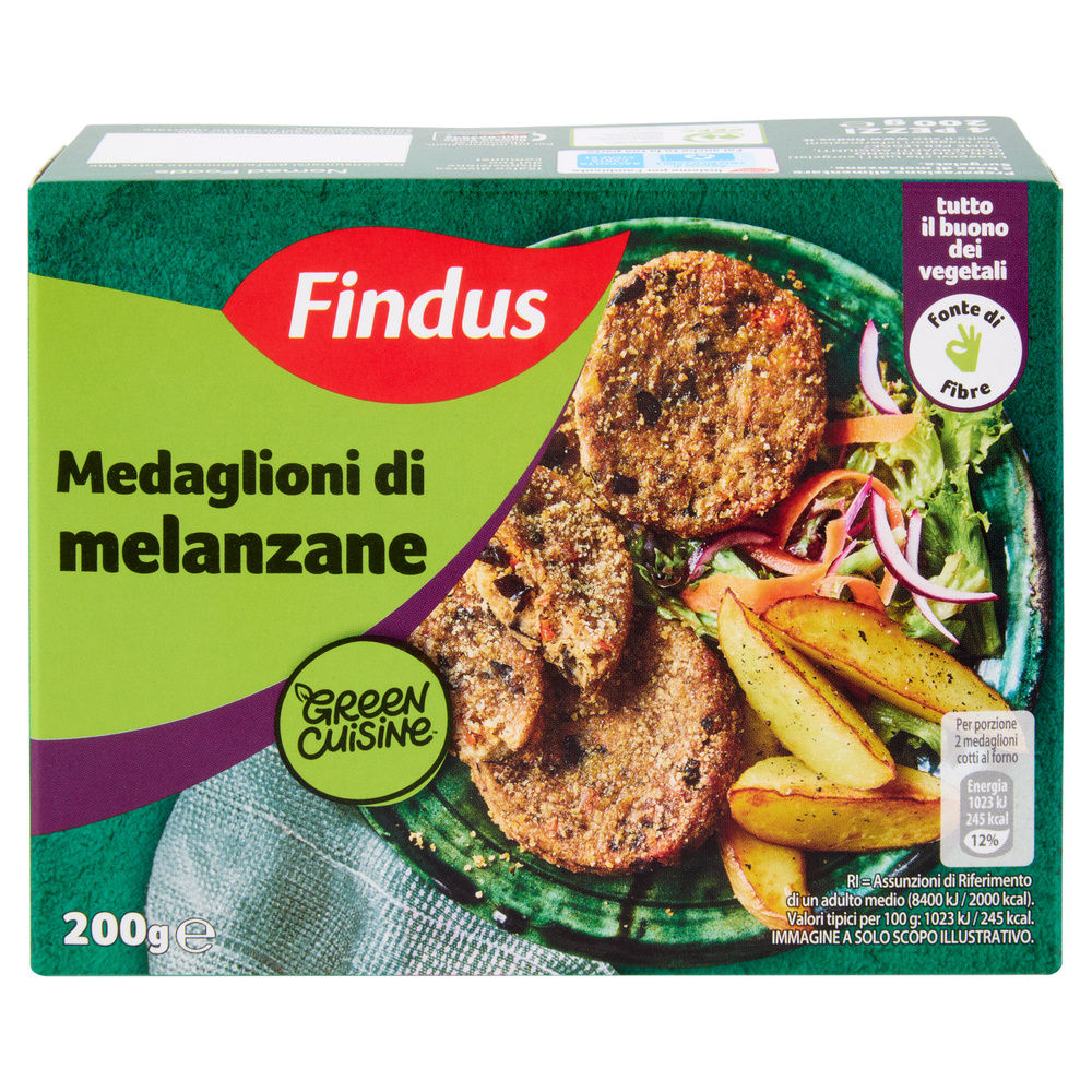 MEDAGLIONI DI MELANZANE GREEN CUISINE FINDUS G 200 - 7