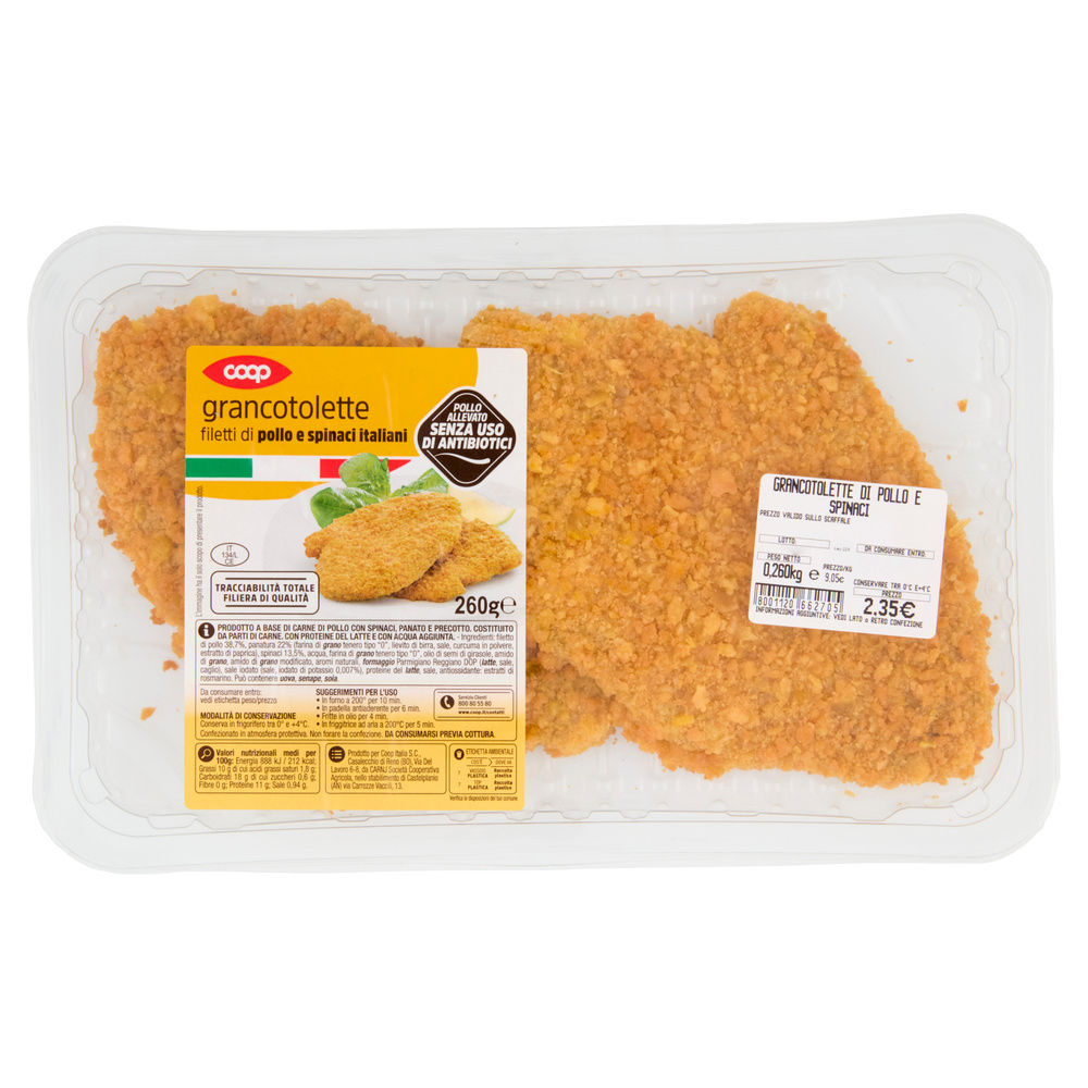 GRANCOTOLETTA CON SPINACI ABF 260G COOP CF - 2