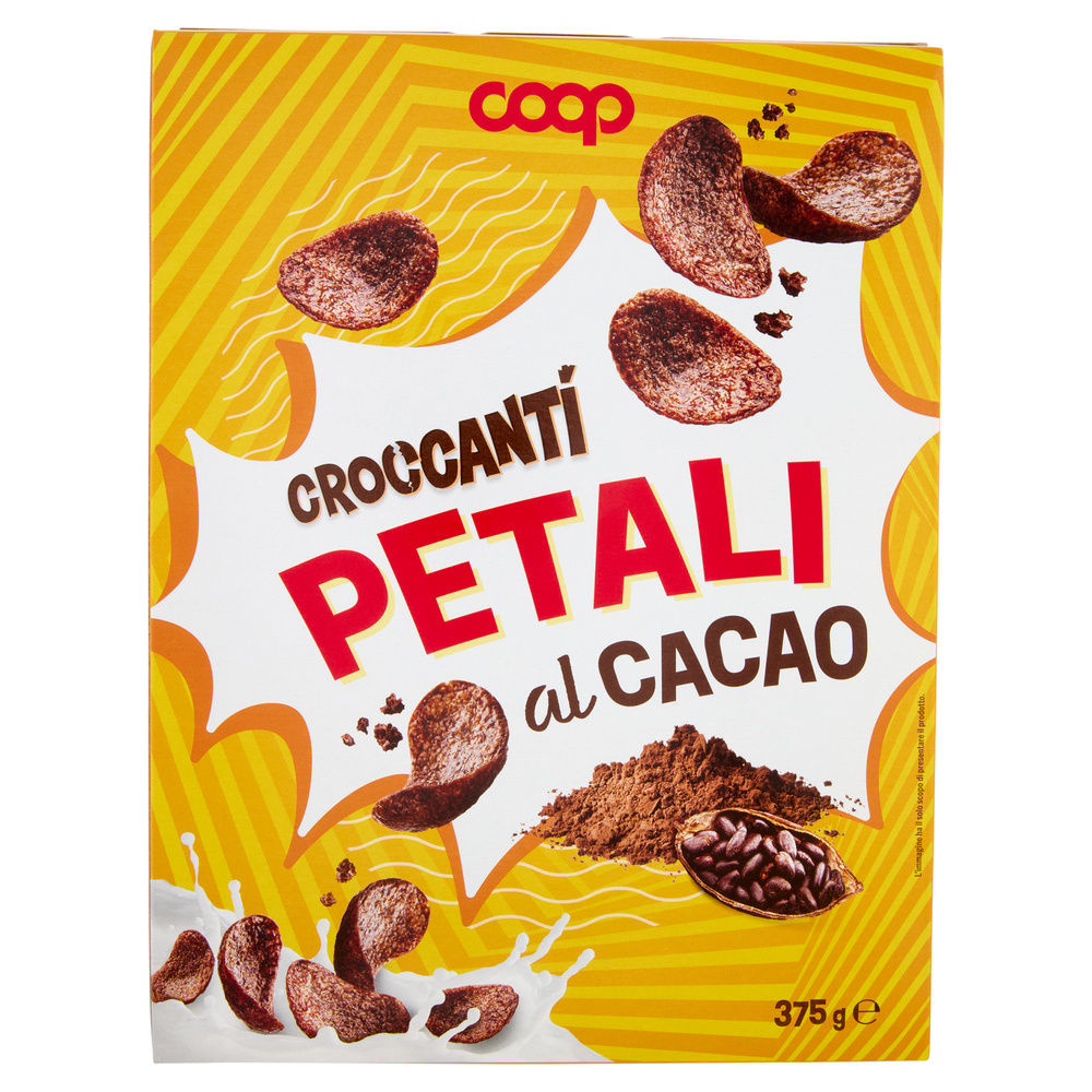 Petali di cereali al cacao coop scatola g 375