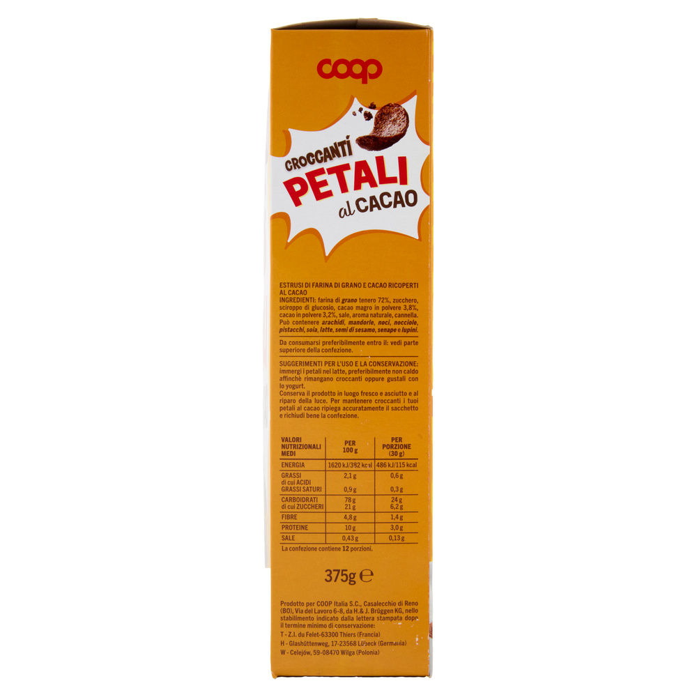 PETALI DI CEREALI AL CACAO COOP SCATOLA G 375 - 3