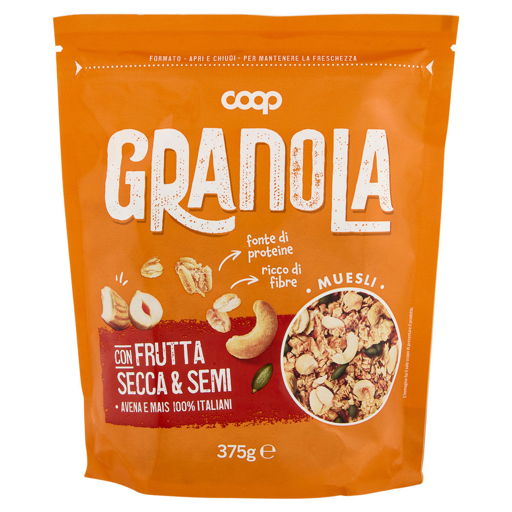 MUESLI GRANOLA FRUTTA SECCA E SEMI COOP DOYPACK G 375 - 7