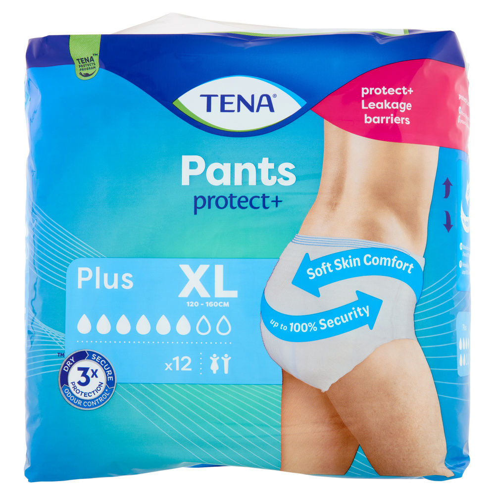 ASSORBENTI INCONTINENZA TENA PANTS PLUS EXTRA LARGE PZ 12 - 0