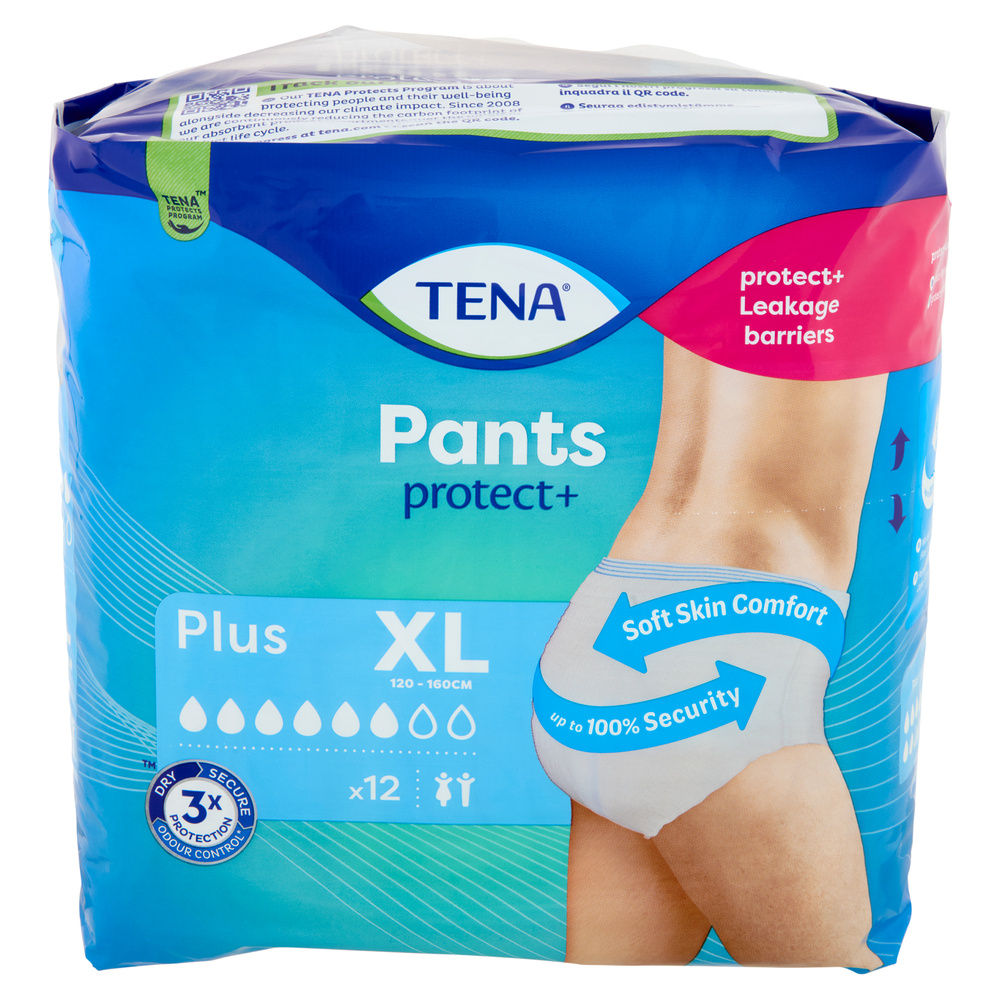 ASSORBENTI INCONTINENZA TENA PANTS PLUS EXTRA LARGE PZ 12 - 7
