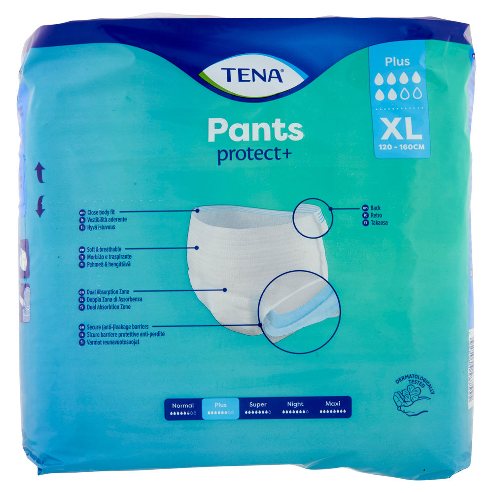 ASSORBENTI INCONTINENZA TENA PANTS PLUS EXTRA LARGE PZ 12 - 2