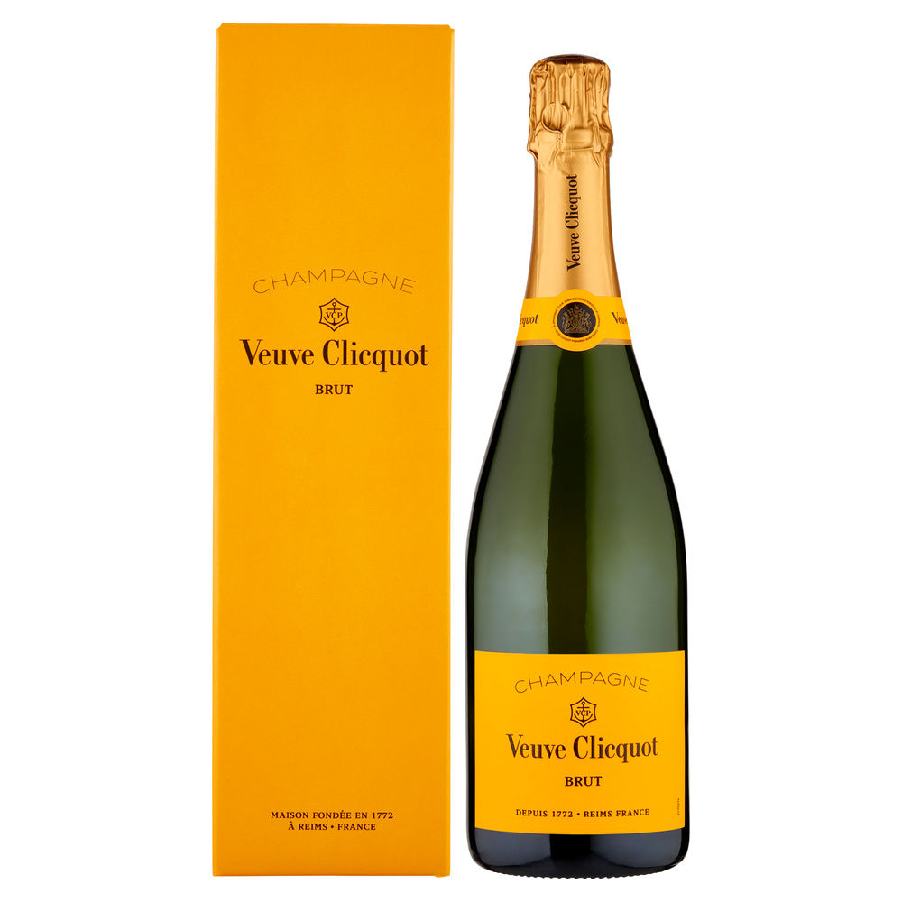 CHAMPAGNE VEUVE CLICQUOT BRUT YELLOW LABEL ASTUCCIO ML 750 - 0