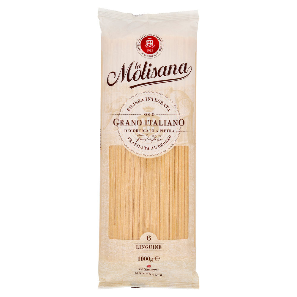 PASTA DI SEMOLA LINGUINE N.6 TRAFILATURA AL BRONZO LA MOLISANA SACCHETTO KG 1 - 0