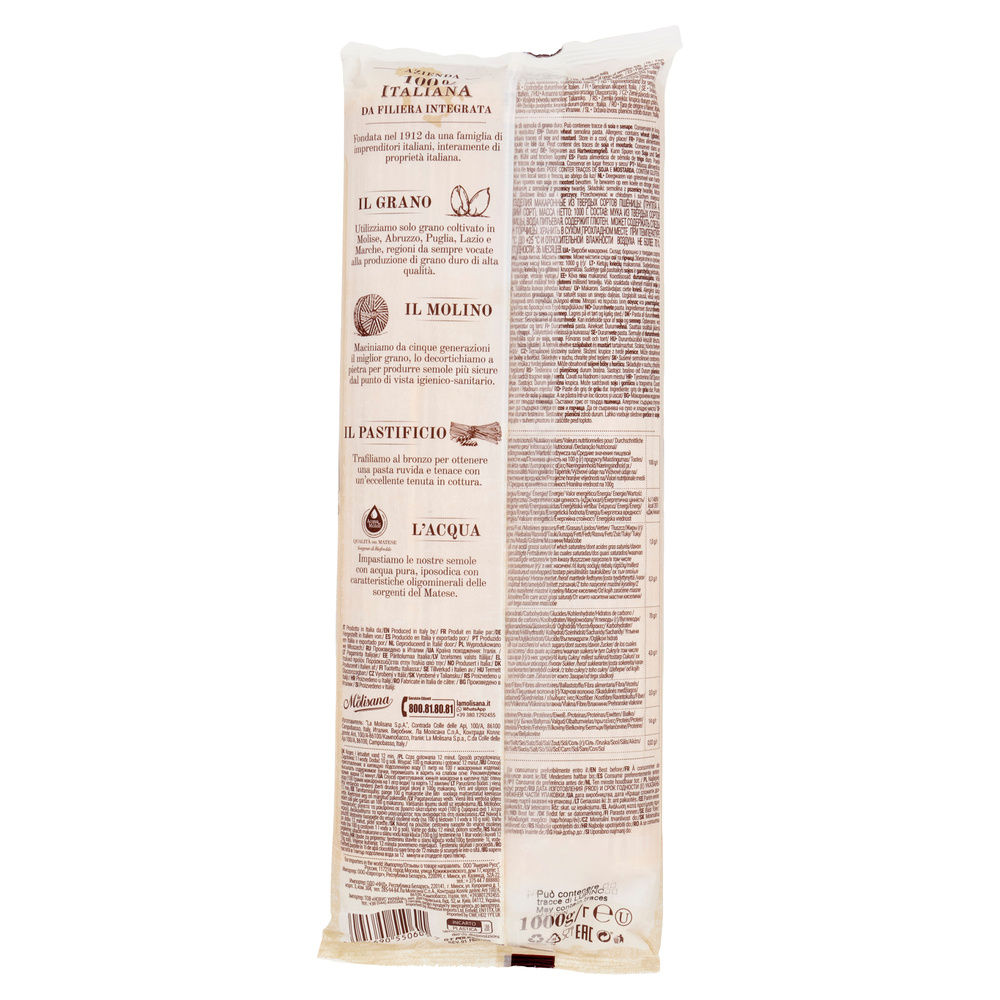 PASTA DI SEMOLA LINGUINE N.6 TRAFILATURA AL BRONZO LA MOLISANA SACCHETTO KG 1 - 4