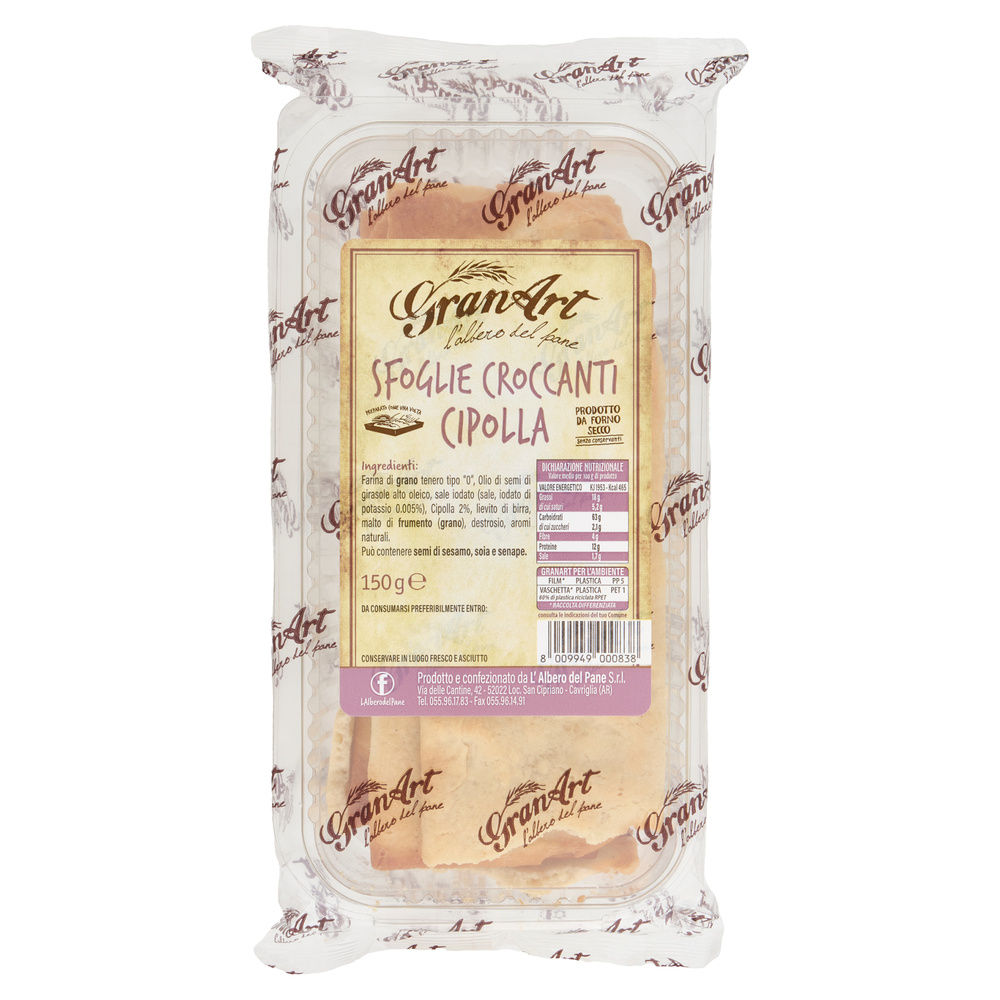 SFOGLIE CROCCANTI ALLA CIPOLLA GRANART G 150 - 1