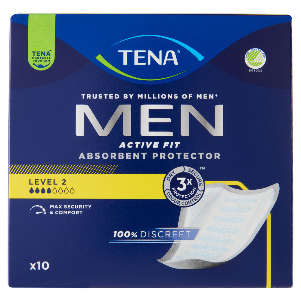 ASSORBENTI PER INCONTINENZA TENA FOR MEN LEVEL 2 MASCHILE CELLO PZ10 - 0