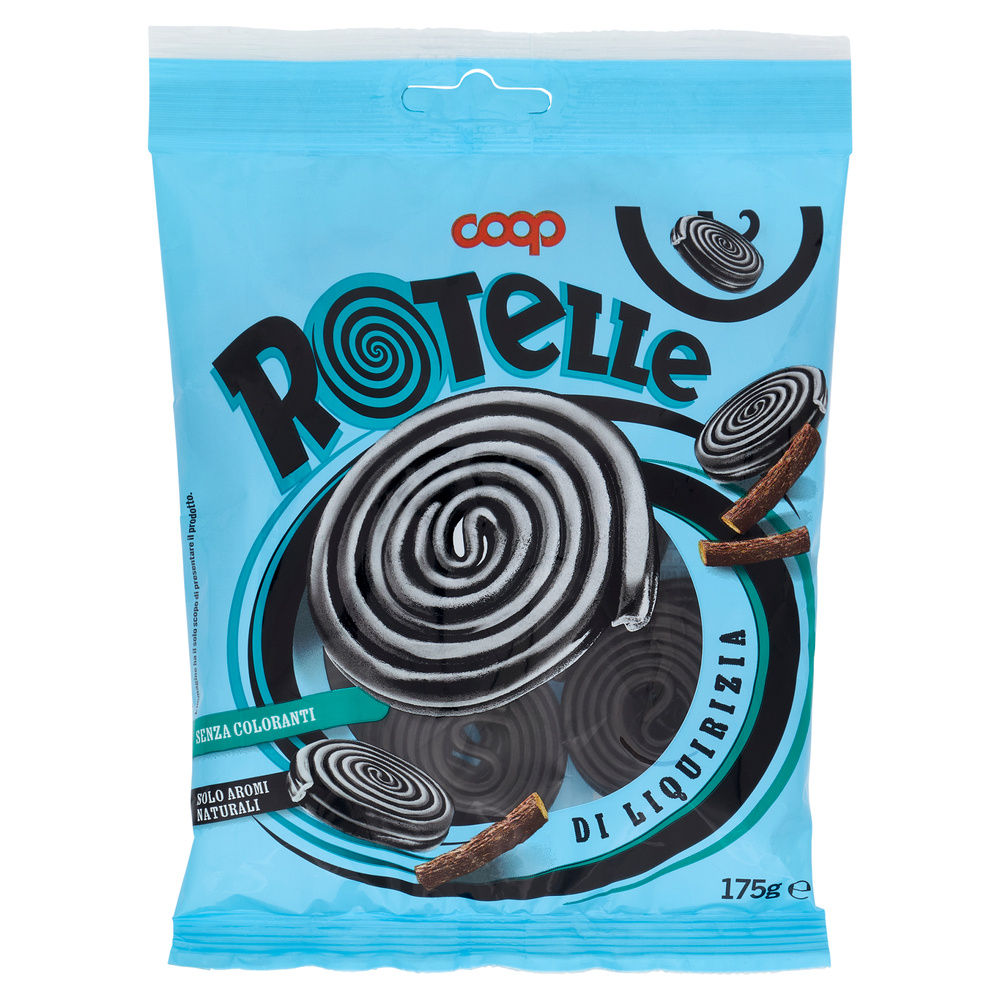 CARAMELLE ROTELLE ALLA LIQUIRIZIA COOP BUSTA G 175 - 1
