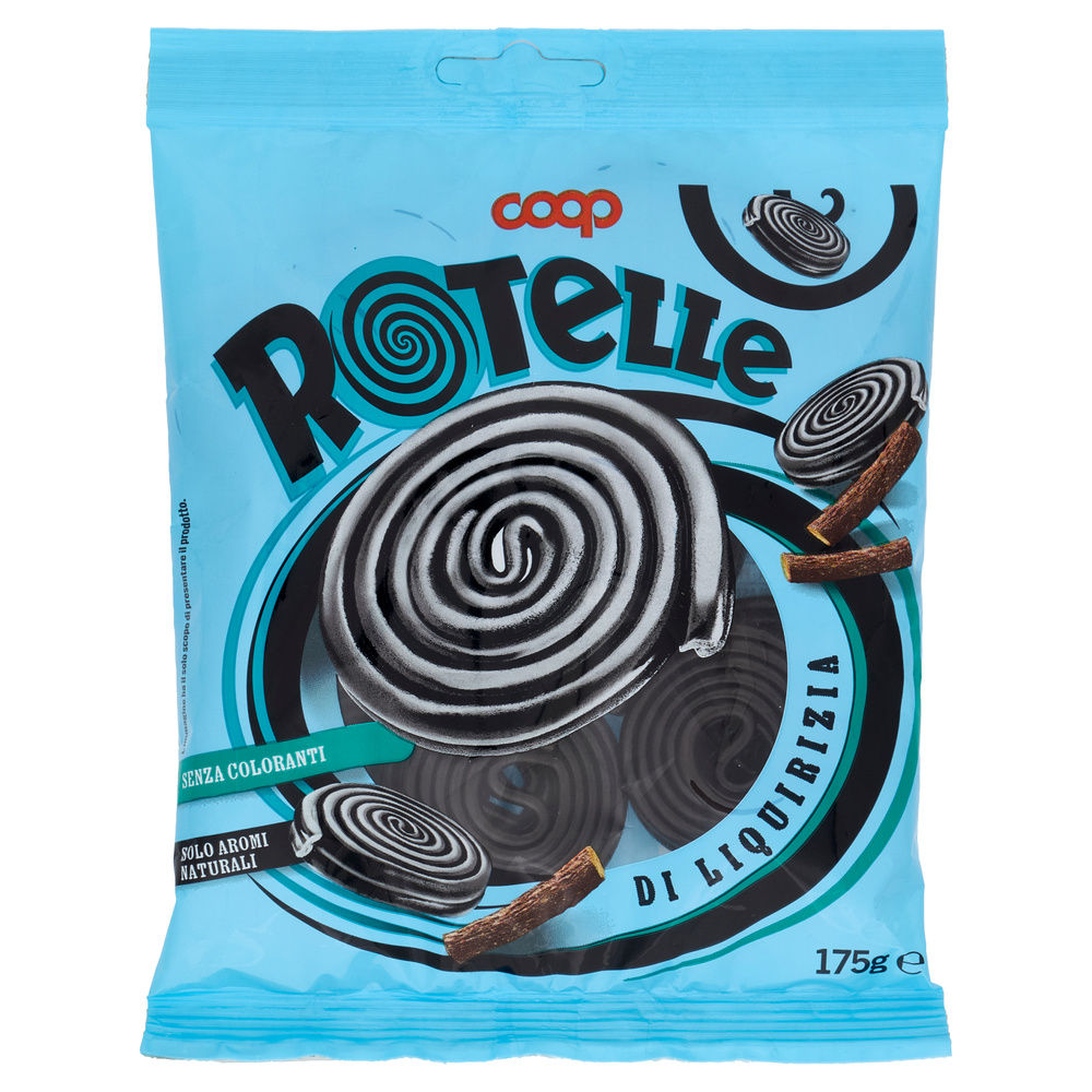 CARAMELLE ROTELLE ALLA LIQUIRIZIA COOP BUSTA G 175 - 2